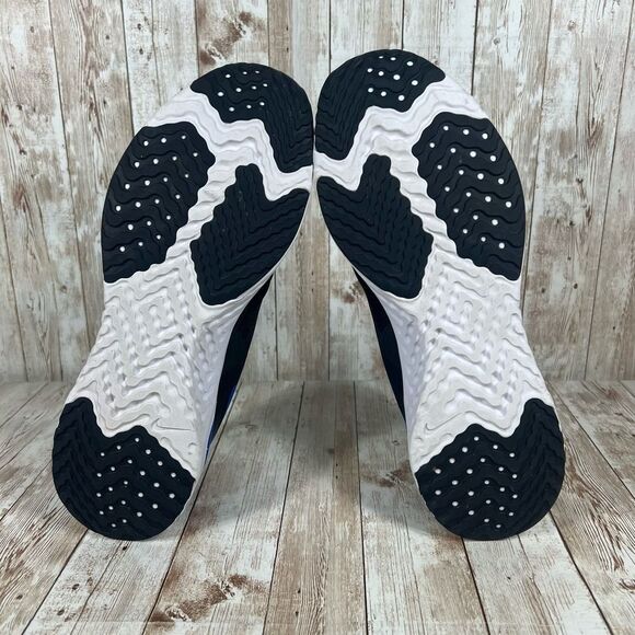 Nike odyssey react 2 Flyknit black racer blue‎ Mens 10 ah1015 011 - Picture 7 of 8